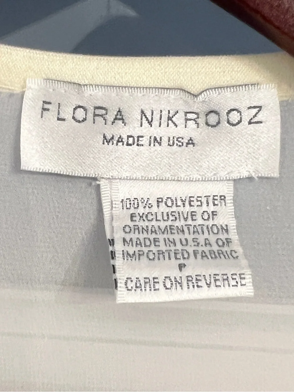 FLORA NIKROOZ Vintage Women’s Ivory Sheer Long Romantic Lingerie Set Size S - Picture 6 of 6